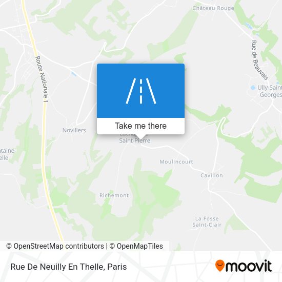 Rue De Neuilly En Thelle map