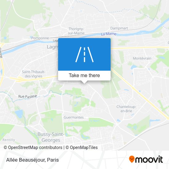 Allée Beauséjour map