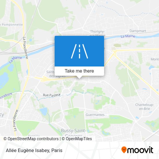 Allée Eugène Isabey map