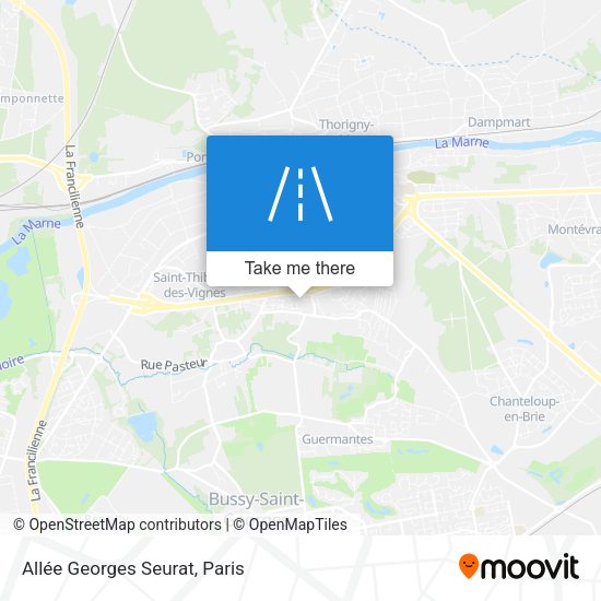 Allée Georges Seurat map