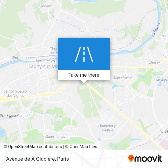 Avenue de À Glacière map