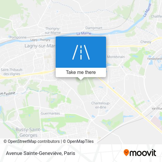 Avenue Sainte-Geneviève map