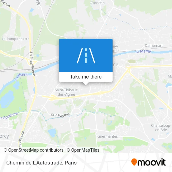 Chemin de L'Autostrade map