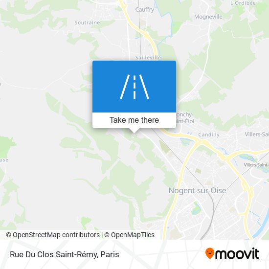Rue Du Clos Saint-Rémy map