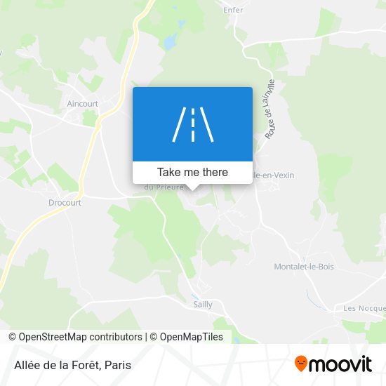 Allée de la Forêt map
