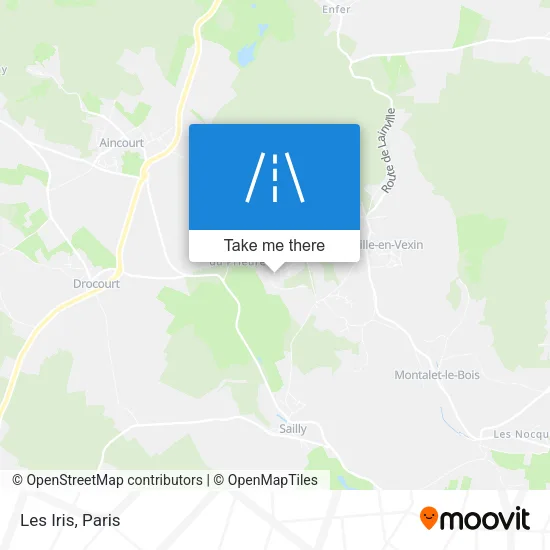 Les Iris map