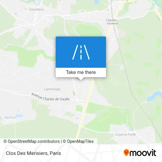 Clos Des Merisiers map