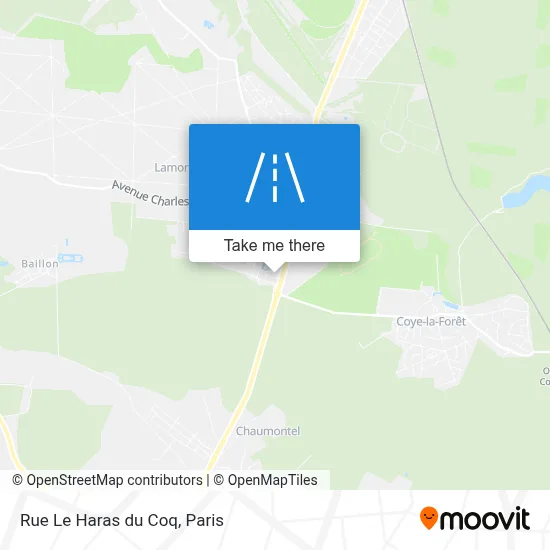 Rue Le Haras du Coq map