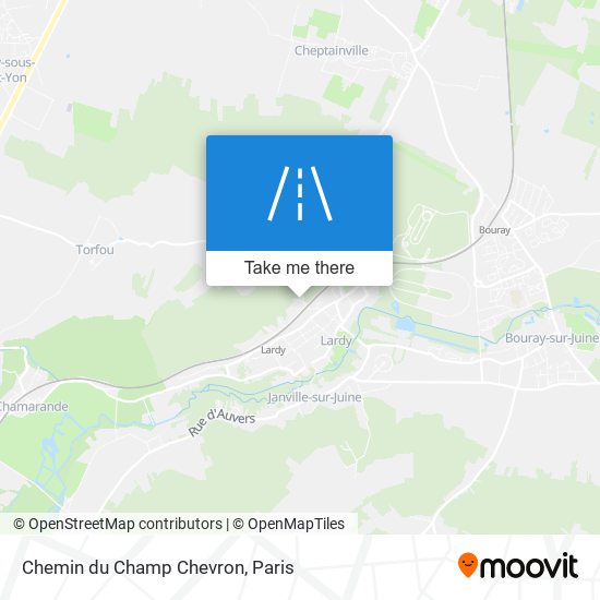 Chemin du Champ Chevron map