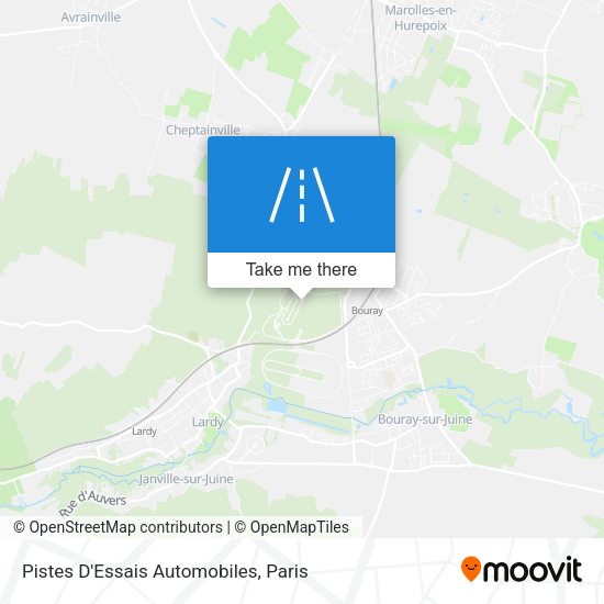Pistes D'Essais Automobiles map