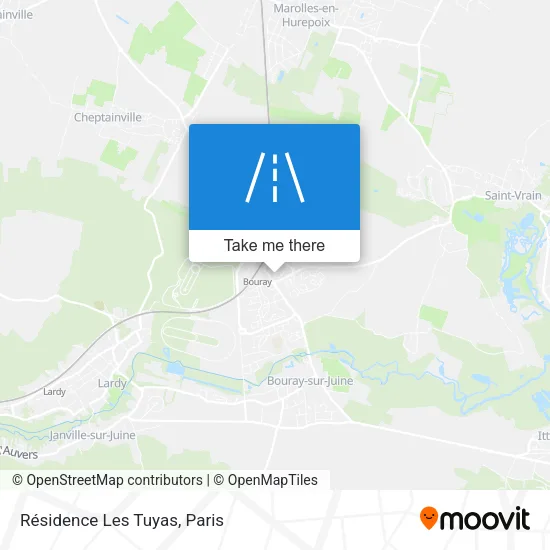 Résidence Les Tuyas map