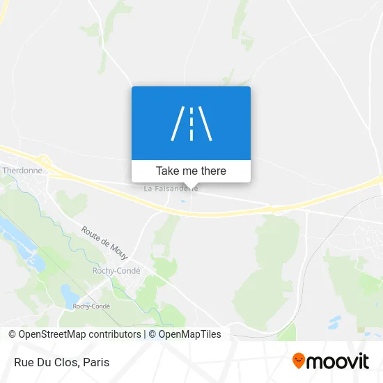Rue Du Clos map