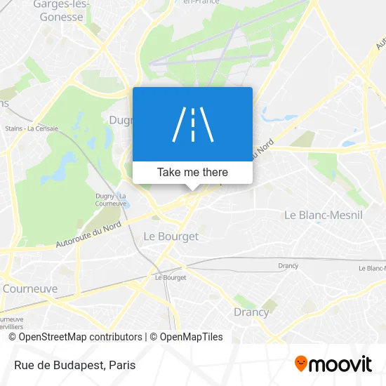 Rue de Budapest map