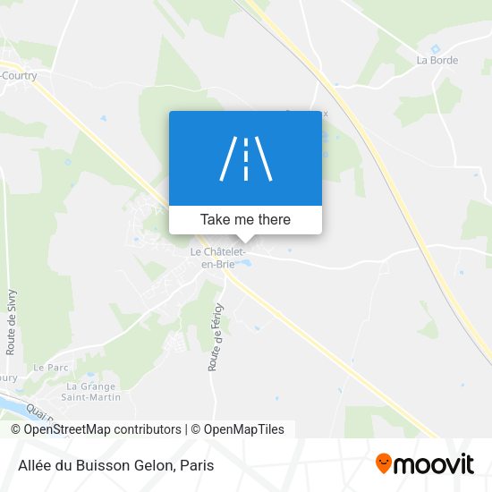 Allée du Buisson Gelon map