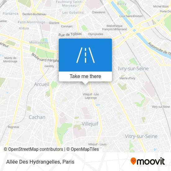 Allée Des Hydrangelles map