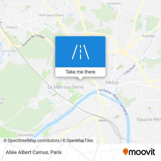 Mapa Allée Albert Camus
