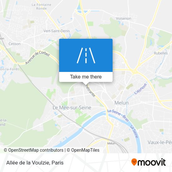 Allée de la Voulzie map