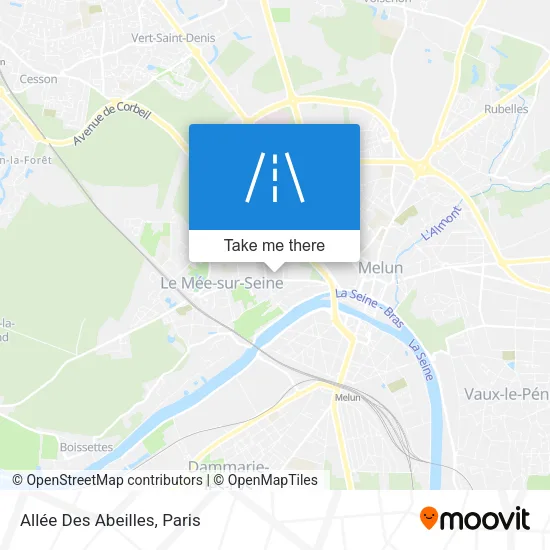 Mapa Allée Des Abeilles