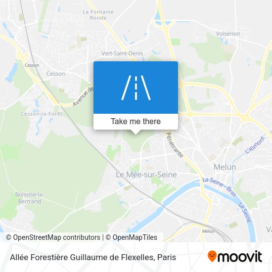 Allée Forestière Guillaume de Flexelles map