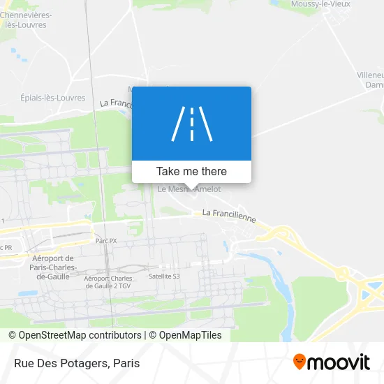 Rue Des Potagers map