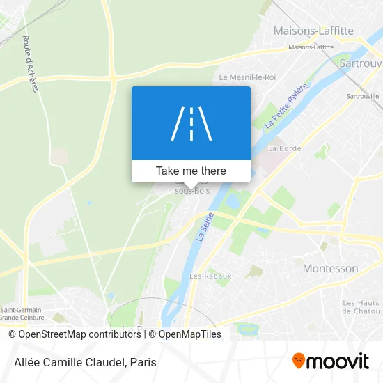 Mapa Allée Camille Claudel