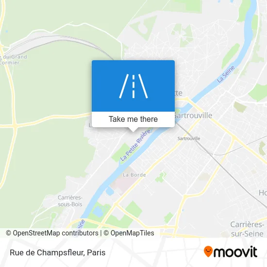 Rue de Champsfleur map