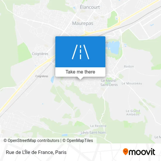 Rue de L'Île de France map