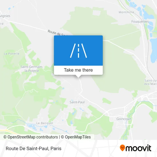 Route De Saint-Paul map