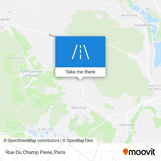 Rue Du Champ Pavie map