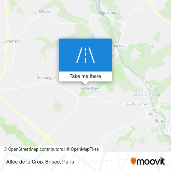 Allée de la Croix Brisée map