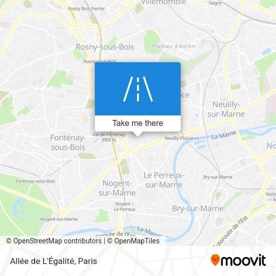 Allée de L'Égalité map