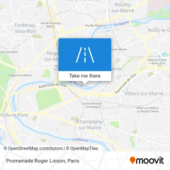 Promenade Roger Loison map