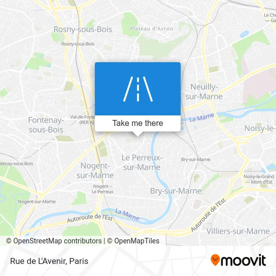 Rue de L'Avenir map