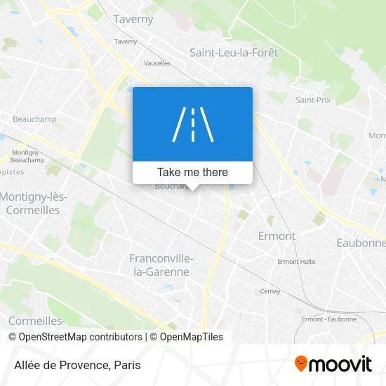 Allée de Provence map