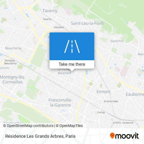 Résidence Les Grands Arbres map