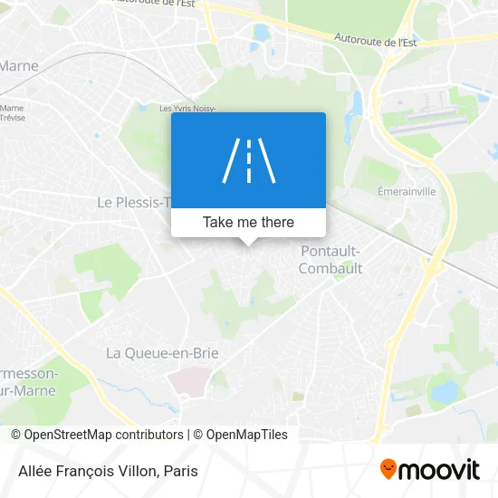 Allée François Villon map