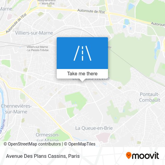 Avenue Des Plans Cassins map
