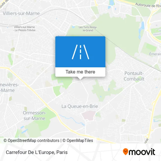 Carrefour De L'Europe map