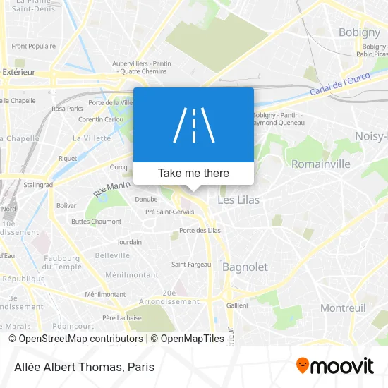 Allée Albert Thomas map
