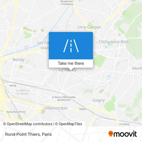 Rond-Point Thiers map