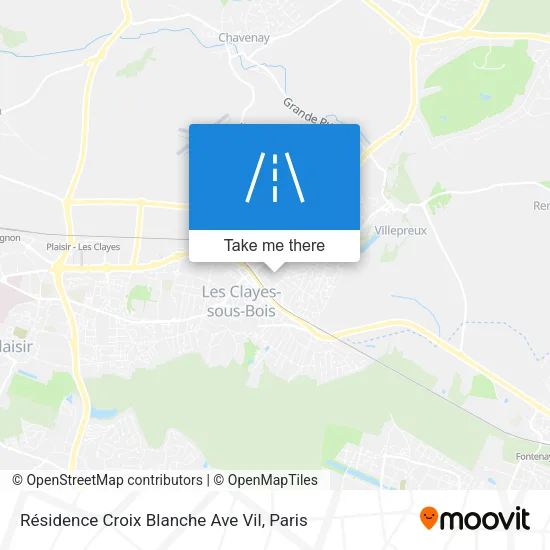 Résidence Croix Blanche Ave Vil map