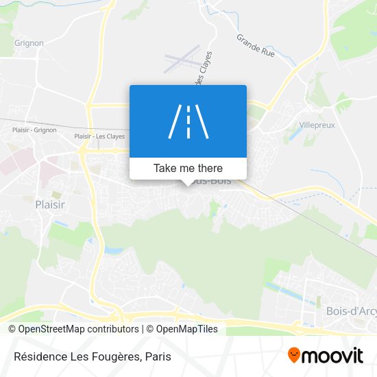 Résidence Les Fougères map