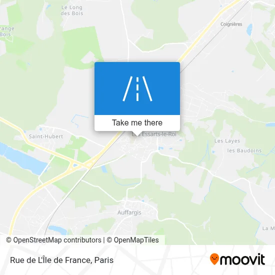 Rue de L'Île de France map