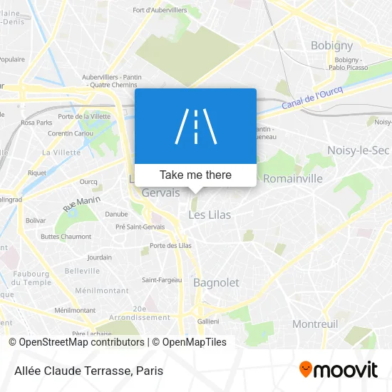 Allée Claude Terrasse map
