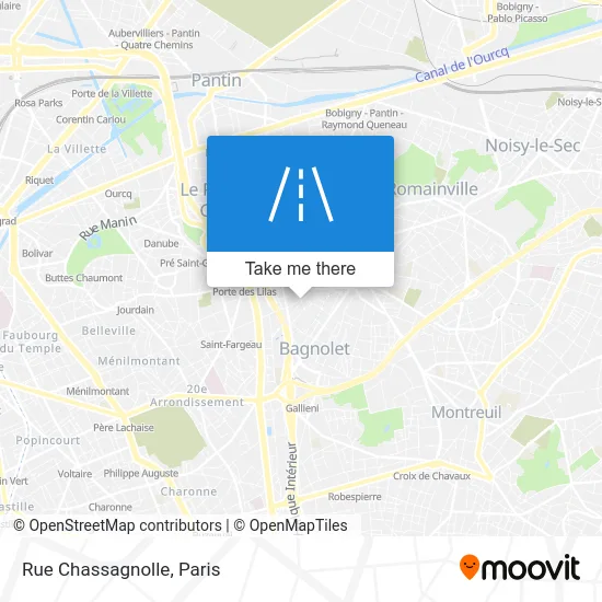 Mapa Rue Chassagnolle