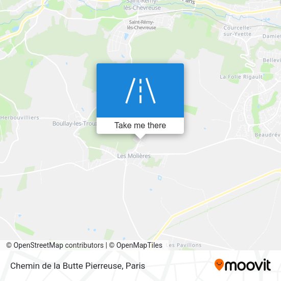 Chemin de la Butte Pierreuse map