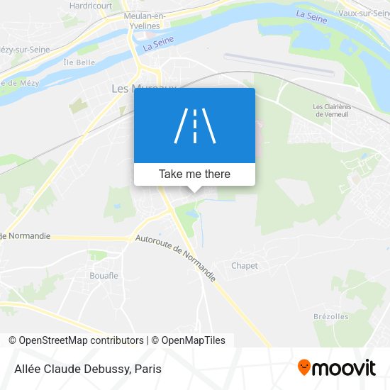 Allée Claude Debussy map