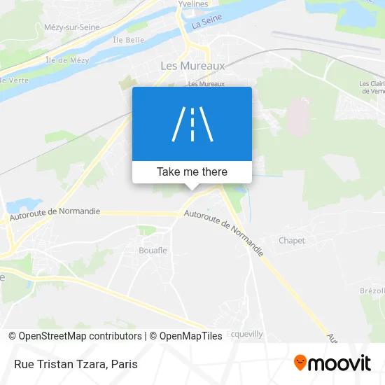 Rue Tristan Tzara map