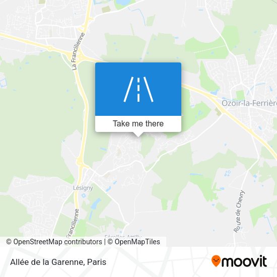 Allée de la Garenne map