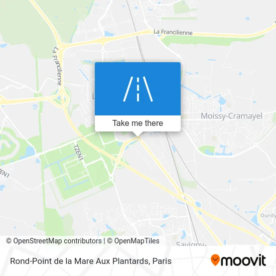 Rond-Point de la Mare Aux Plantards map